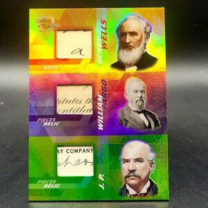 2021 Pieces of the Past Triple Handwritten Relic #395 Morgan - Fargo - Wells